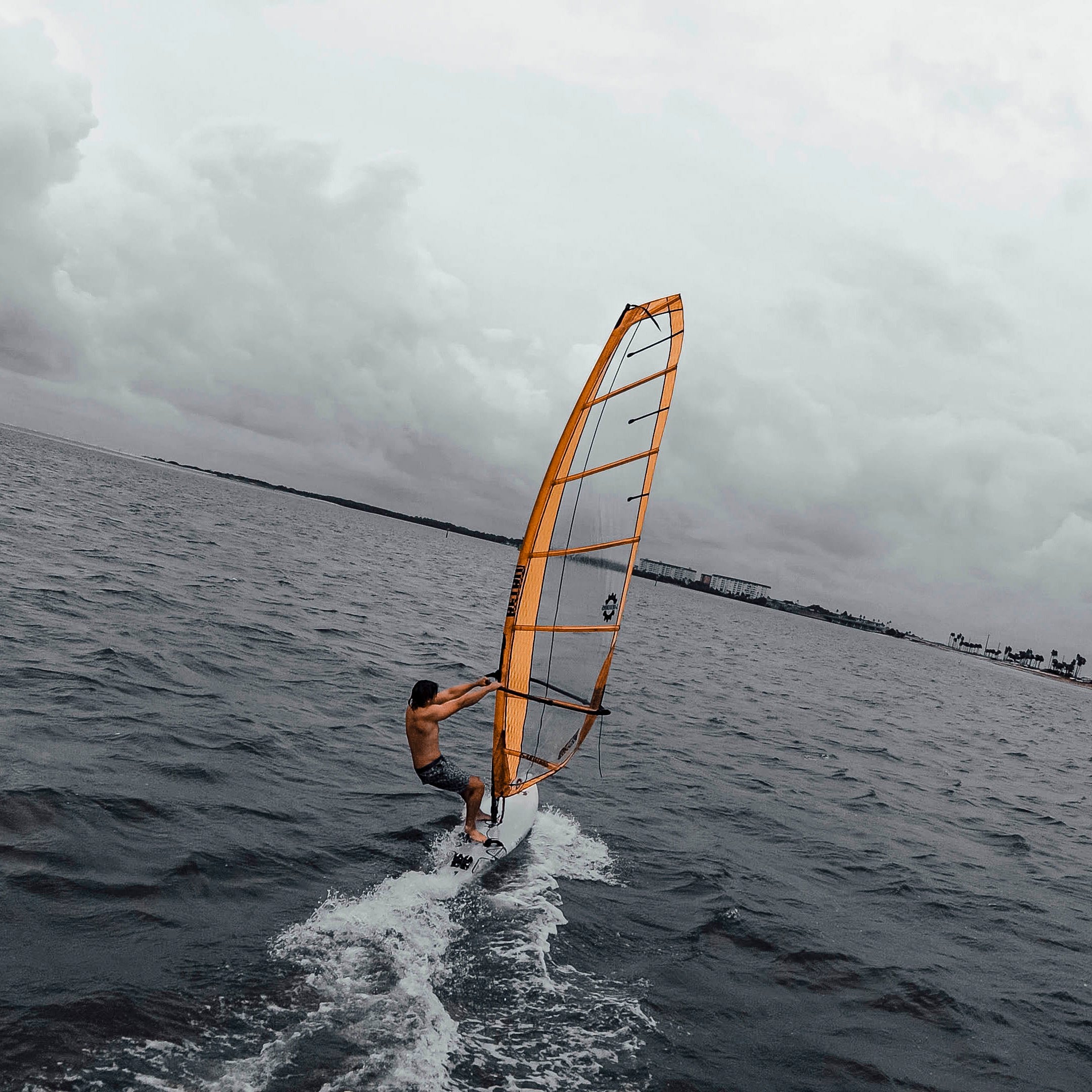 Exhilarating high-speed FPV Capture of a windsurfer 